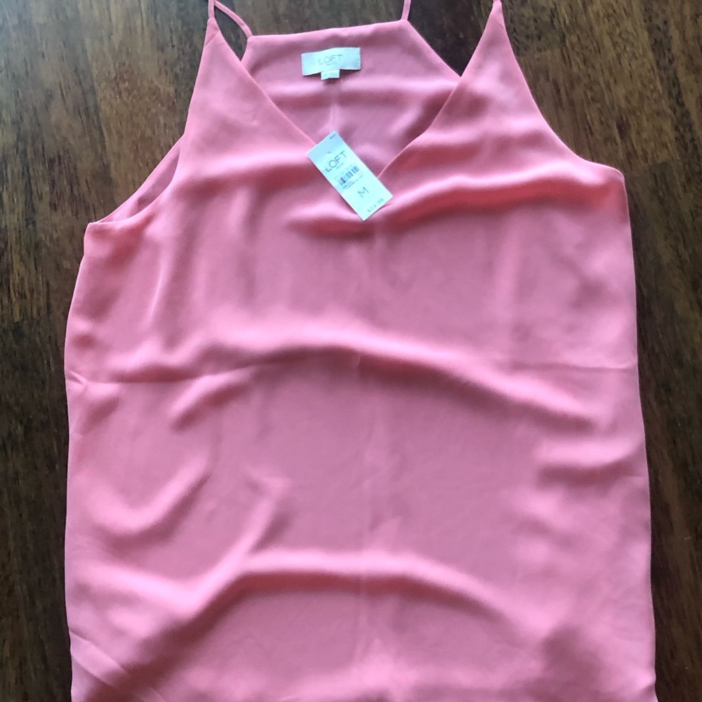 Loft outlet size M pink cami NWT